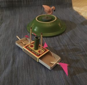 Sail Boat Toy Made from Matchboxes