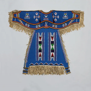 Girl’s Dress, Dakota (Eastern Sioux), Yanktonai or Lakota (Teton Sioux), ca. 1900. From the Metropolitan Museum of Art.