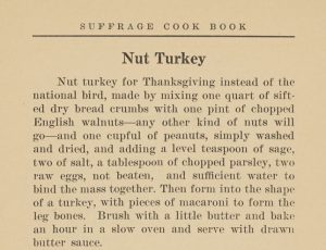 text showing recipe for nut turkey