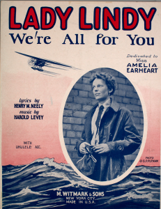 Sheet music cover of Lady Lindy