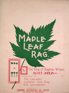 Sheet music cover for Maple Leaf Rag