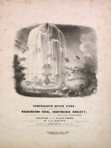 sheet music cover of temperance quick step