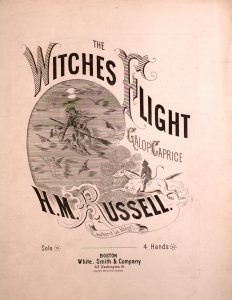 sheet music cover of witches flight