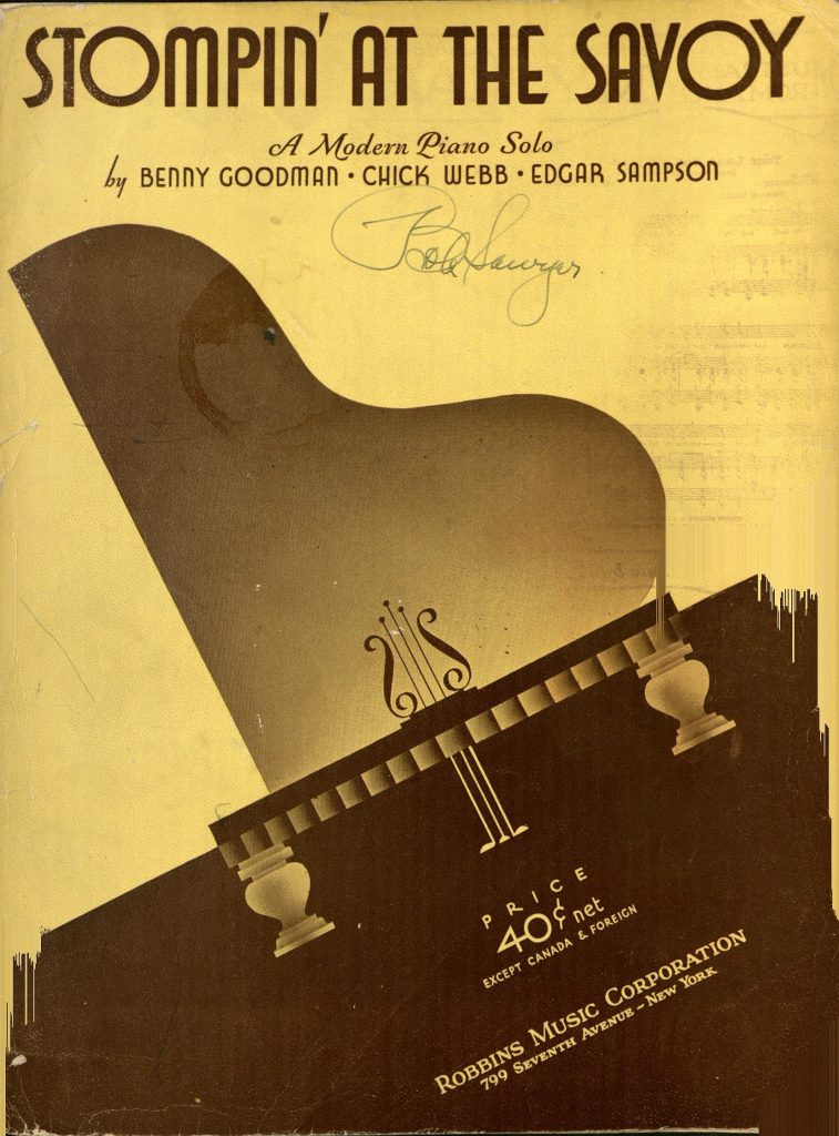 sheet music cover for stompin' at the savoy