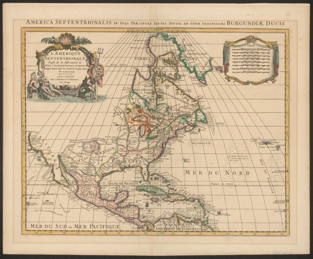 map of North America