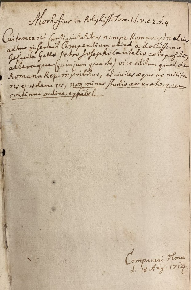 Image of annotation in De romana republica