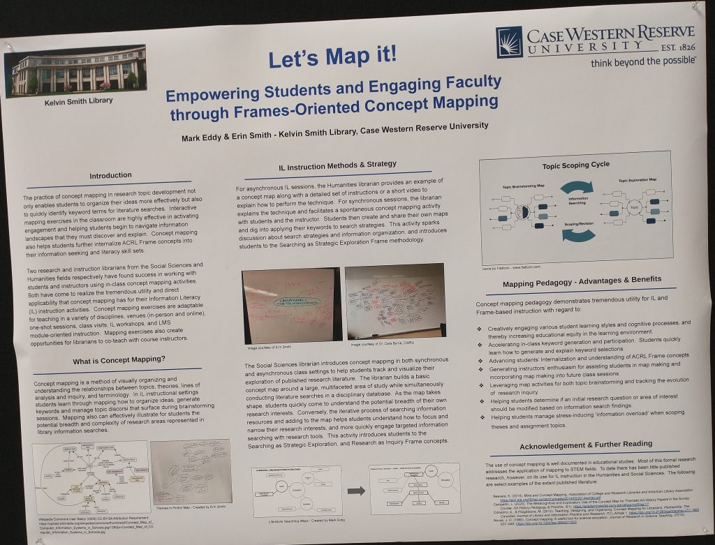 Let's Map it! Empowering students and engaging faculty through frames oriented concept mapping poster.